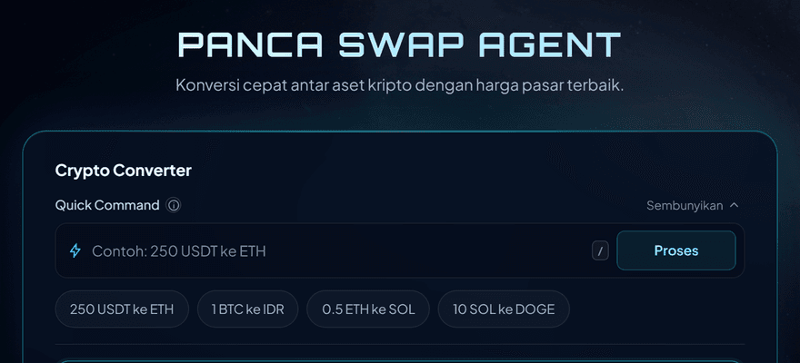 Antarmuka konversi PancaSwap